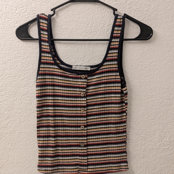 Caution To The Wind Tops - Caution To The Wind Multicolor Striped Tank Top